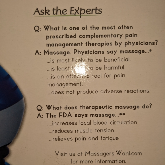 Wahl Deep Tissue Percussion Therapeutic Massager w 4 Attachments - Picture 12 of 14